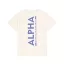 Backprint T - vintage white