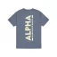 Backprint T - denim blue