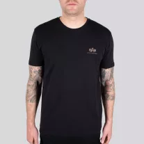 Backprint T Camo Print - black/woodland