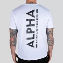 Backprint T Camo Print - white/black camo
