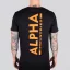 Backprint T Reflective Print - black/reflective orange
