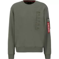 Embroidery Sweater - dark olive