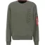 Embroidery Sweater - dark olive