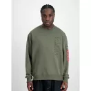Embroidery Sweater - dark olive