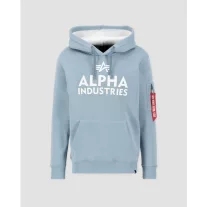 Foam Print Hoody - greyblue