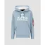 Foam Print Hoody - greyblue