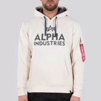 Foam Print Hoody - jet stream white