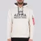 Foam Print Hoody - jet stream white