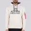 Foam Print Hoody - jet stream white