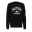 College Camo Sweater - black