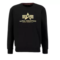 Basic Sweater Carbon - black/gold