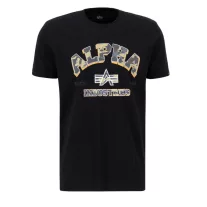College Camo T - black
