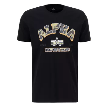 College Camo T - black