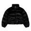 Fur Puffer Wmn - black