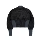Waisted MA-1 Bomber Jacket Women - black