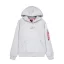 Metal Plate Hoodie - pastel grey
