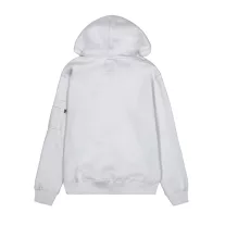 Metal Plate Hoodie - pastel grey