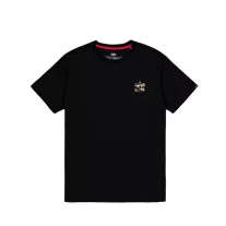 Camo Logo Puff Print BP T - black