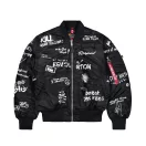 MA-1 Peace Bomber Jacket - black
