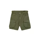 Canvas Cargo Short - dark olive Canvas Cargo Short - dark olive
