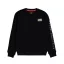 Camo Sleeve Crewneck - black