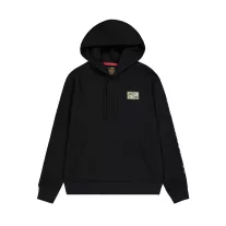 Camo Sleeve Hoodie - black