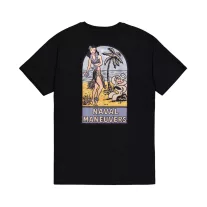 Naval Back Print T-Shirt - black
