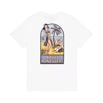 Naval Back Print T-Shirt - white