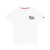 Naval Back Print T-Shirt - white