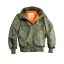 MA-1 Hooded - sage green