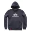 Basic Hoody - greyblack