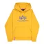 Basic Hoodie - wheat/blue