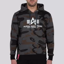 Basic Hoody Camo - black camo