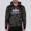 Basic Hoody Camo - black camo