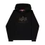 Basic Big Logo Effect Print Hoodie - black