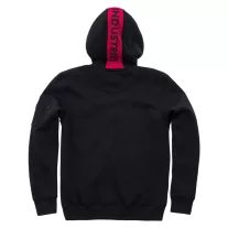 Red Stripe Hoody - black