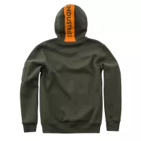 Red Stripe Hoody - dark green