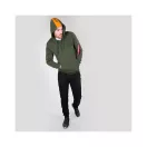 Red Stripe Hoody - dark green Red Stripe Hoody - dark green