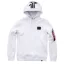 Back Print Hoody - white