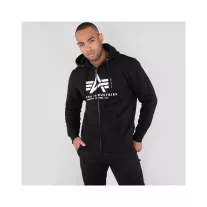 Basic Zip Hoody - black