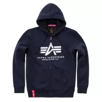 Basic Zip Hoody - replica blue