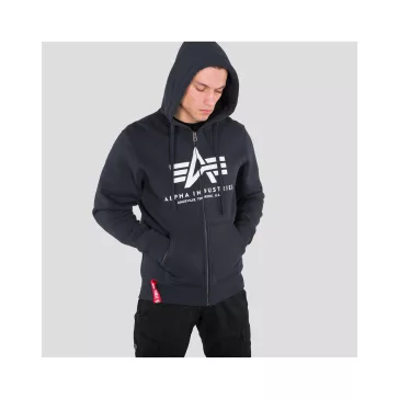 Basic Zip Hoody - replica blue