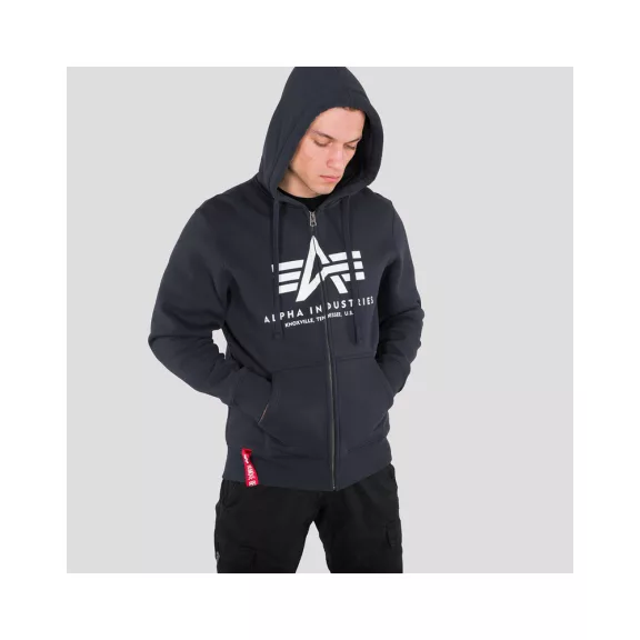 Basic Zip Hoody - replica blue