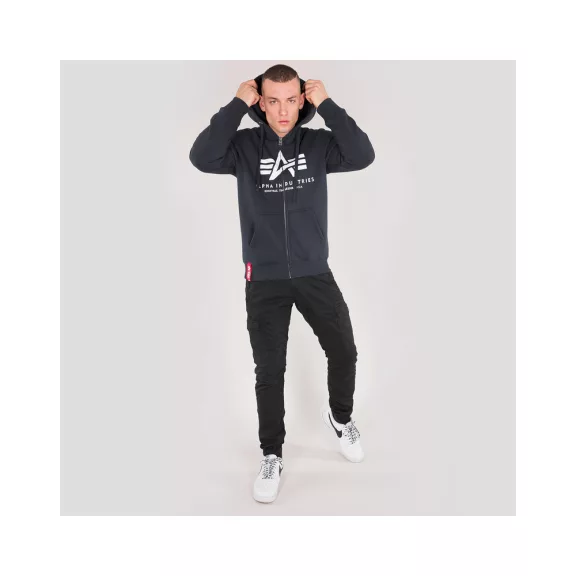 Basic Zip Hoody - replica blue