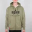Basic Zip Hoody - olive
