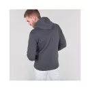 Basic Zip Hoody - greyblack