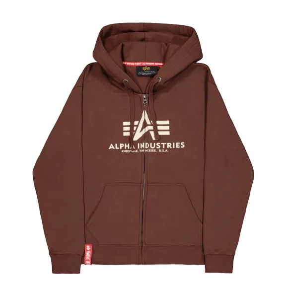Basic Zip Hoody - powder brown Basic Zip Hoody - powder brown