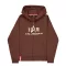 Basic Zip Hoody - powder brown