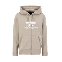 Basic Zip Hoody - vintage sand