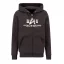 Basic Zip Hoody - hunter brown